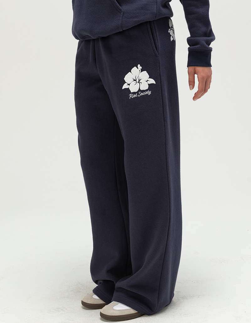 RIOT SOCIETY Beach Womens Wide Leg Sweatpants image number 2