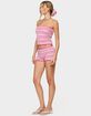 EDIKTED Nola Striped Textured Knit Strapless Top image number 4