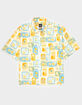 RSQ Mens Summer Print Button Up Shirt image number 1