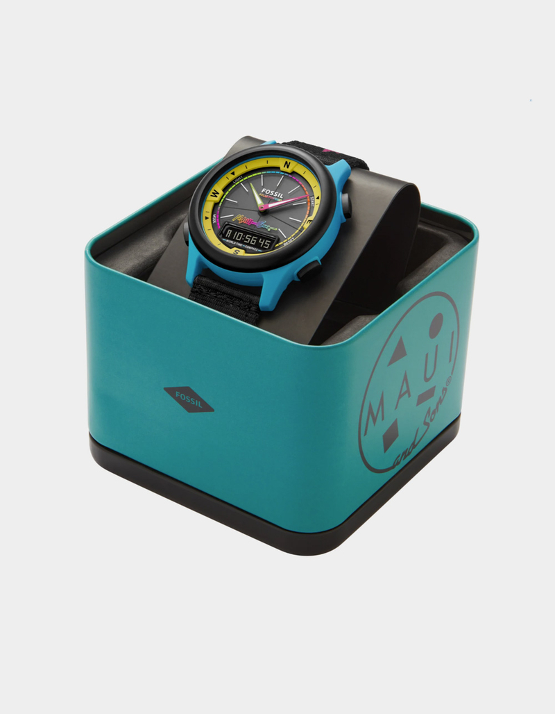 MAUI AND SONS x Fossil Solar-Powered Analog-Digital Watch image number 5