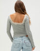 FREE PEOPLE Oh My Darling Womens Long Sleeve Top image number 4