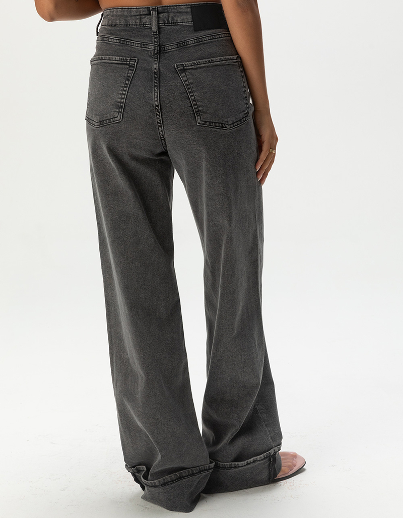 JJXX Tokyo High Waisted Wide Leg Womens Jeans - WASHED BLACK | Tillys