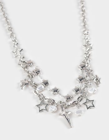 FULL TILT Layered Star Stone Necklace Alternative Image