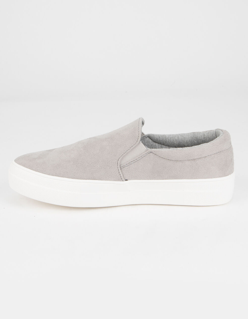 SODA Platform Womens Gray Slip-On Shoes image number 3
