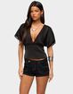 EDIKTED Ihara Lacey Cinched Waist Top image number 1