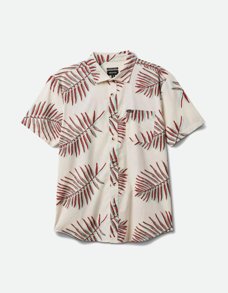 BRIXTON Charter Print Mens Button Up Shirt image number 1
