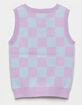 RSQ Girls Checker Sweater Vest image number 2
