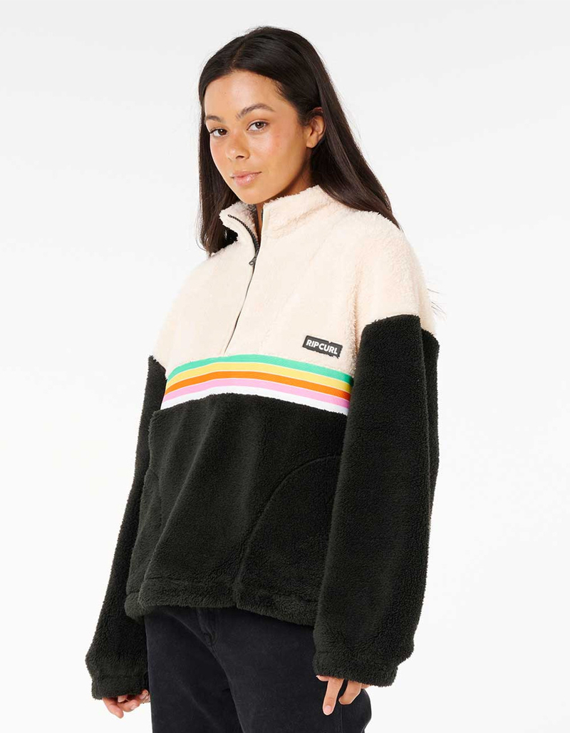 RIP CURL Surf Revival Womens Half-Zip Polar Fleece Sweatshirt image number 3