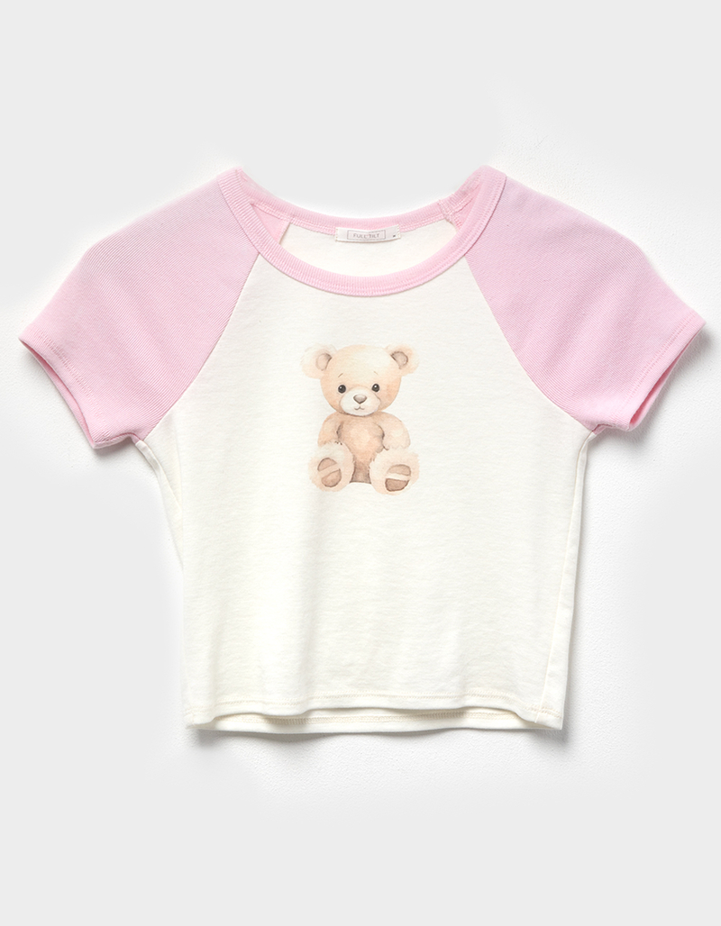 FULL TILT Bear Girls Raglan Tee image number 1