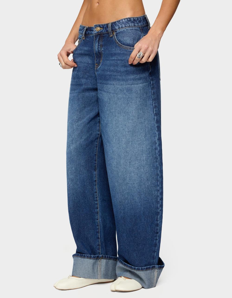 EDIKTED Kella Low Rise Baggy Jeans image number 1