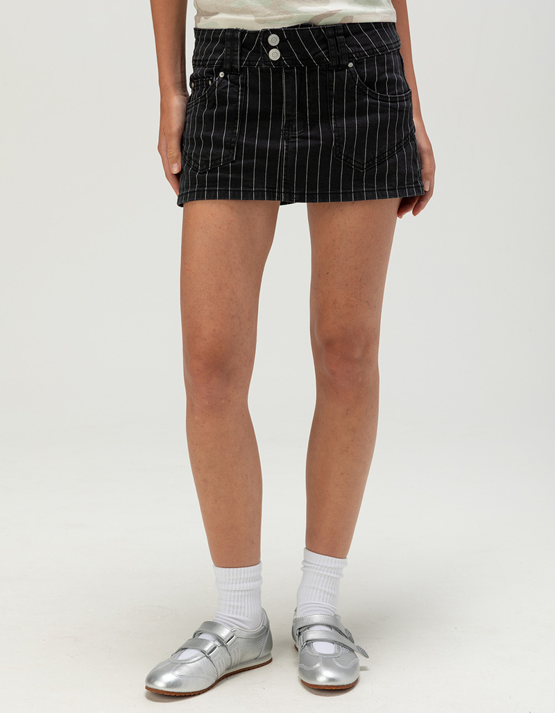 RSQ Womens Low Rise Pinstripe Skort image number 1