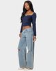 EDIKTED Ansley Lacey Cable Knit Top image number 4