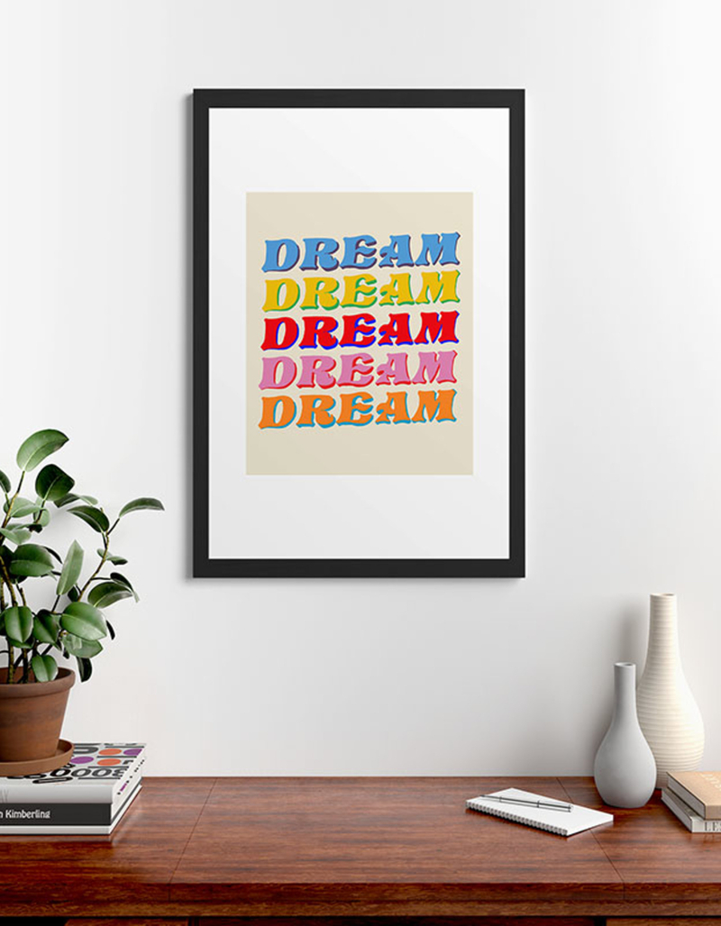 DENY DESIGNS Chromoeye Everly Dream 24" x 36" Framed Art Print image number 1