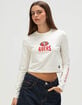 THE WILD COLLECTIVE San Francisco 49ers Womens Long Sleeve Baby Tee image number 1