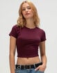 TILLYS Womens Baby Tee image number 1