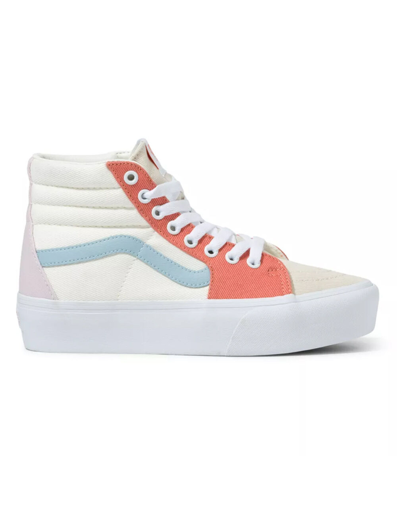 VANS Sk8-Hi Platform Womens Pastel Color Block Shoes image number 1