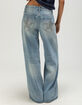 RSQ Womens Low Rise Star Rhinestone Baggy Jeans image number 3