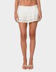 EDIKTED Fluer Ruffled Eyelet Mini Skort image number 1