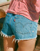 LEVI'S 501 Womens High Rise Denim Shorts - Bee In The Bonnet image number 6