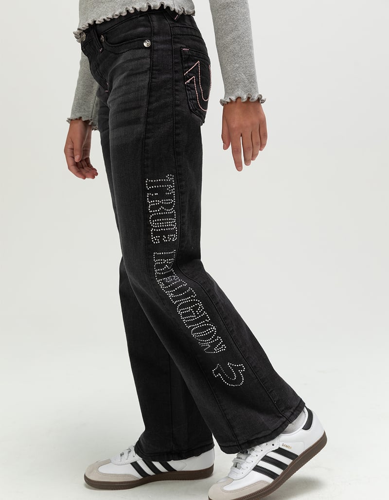 TRUE RELIGION Leila Stone Girls Wide Leg Jeans image number 2