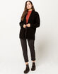 IVY & MAIN 2-Pocket Cozy Black Womens Cardigan image number 4