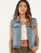 CI SONO Womens Denim Vest  image number 1