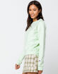 CHAMPION Reverse Weave Womens Light Green Sweatshirt image number 2