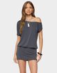 EDIKTED Sevie Off Shoulder Mini Dress image number 1