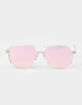 RSQ Gold Mirror Aviator Sunglasses image number 2