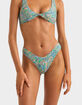 RHYTHM Cabo Paisley Holiday Womens Cheeky Bikini Bottoms image number 1