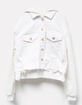 TRACTR Girls Crop Denim Jacket image number 1