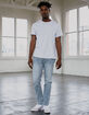 RSQ London Skinny Light Stone Mens Jeans image number 1