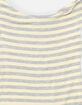 FULL TILT Off The Shoulder Girls Wide Stripe Top image number 2