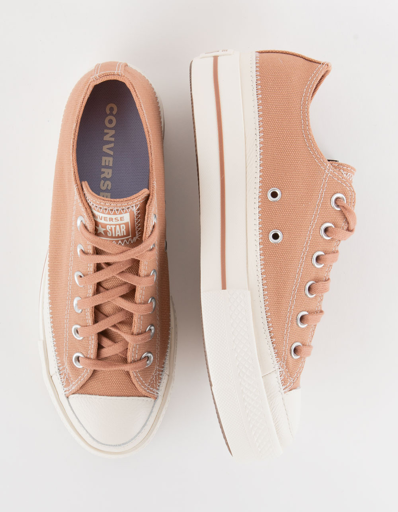 CONVERSE Chuck Taylor All Star Lift Platform Stitching Womens Low Top Shoes image number 4