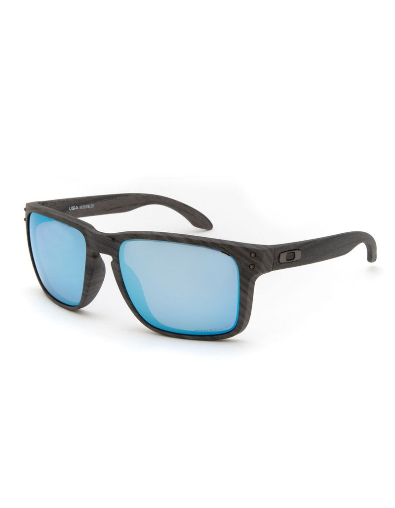 OAKLEY Holbrook XL Woodgrain & Prizm Deep Water Polarized Sunglasses image number 0