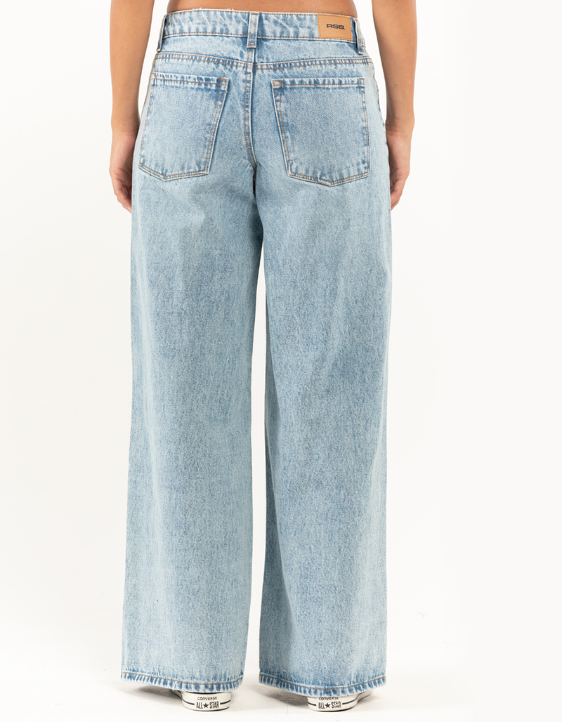 RSQ Womens Low Rise Wide Leg Jeans image number 3
