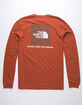 THE NORTH FACE Red Box Burnt Red Mens T-Shirt image number 1