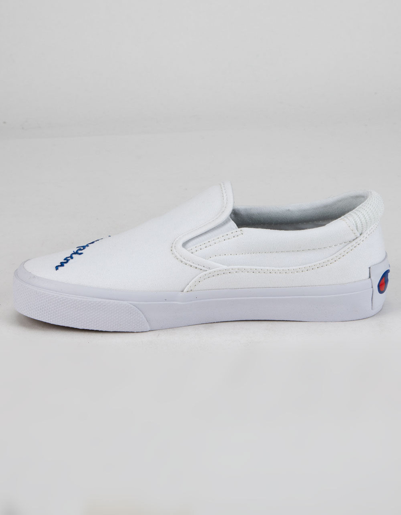 CHAMPION Fringe Girls White Slip-On Sneakers image number 3