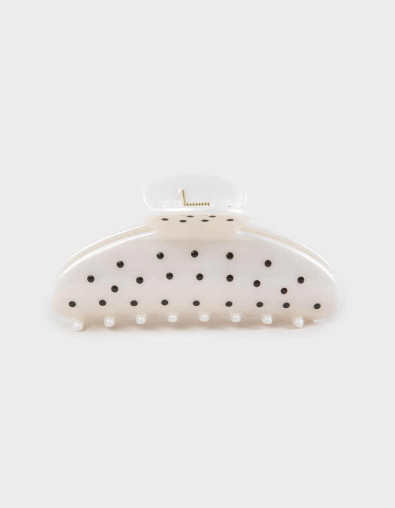 FULL TILT Polka Dot Plastic Hair Clip image number 0