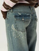 RSQ Womens Embroidered Low Rise Original Baggy Jeans image number 5