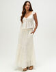PATRONS OF PEACE Lotus Womens Maxi Skirt image number 1