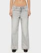 EDIKTED Petite Magda Low Rise Acid Wash Jeans image number 1