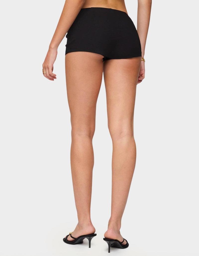 EDIKTED Hook Belt Micro Shorts image number 2