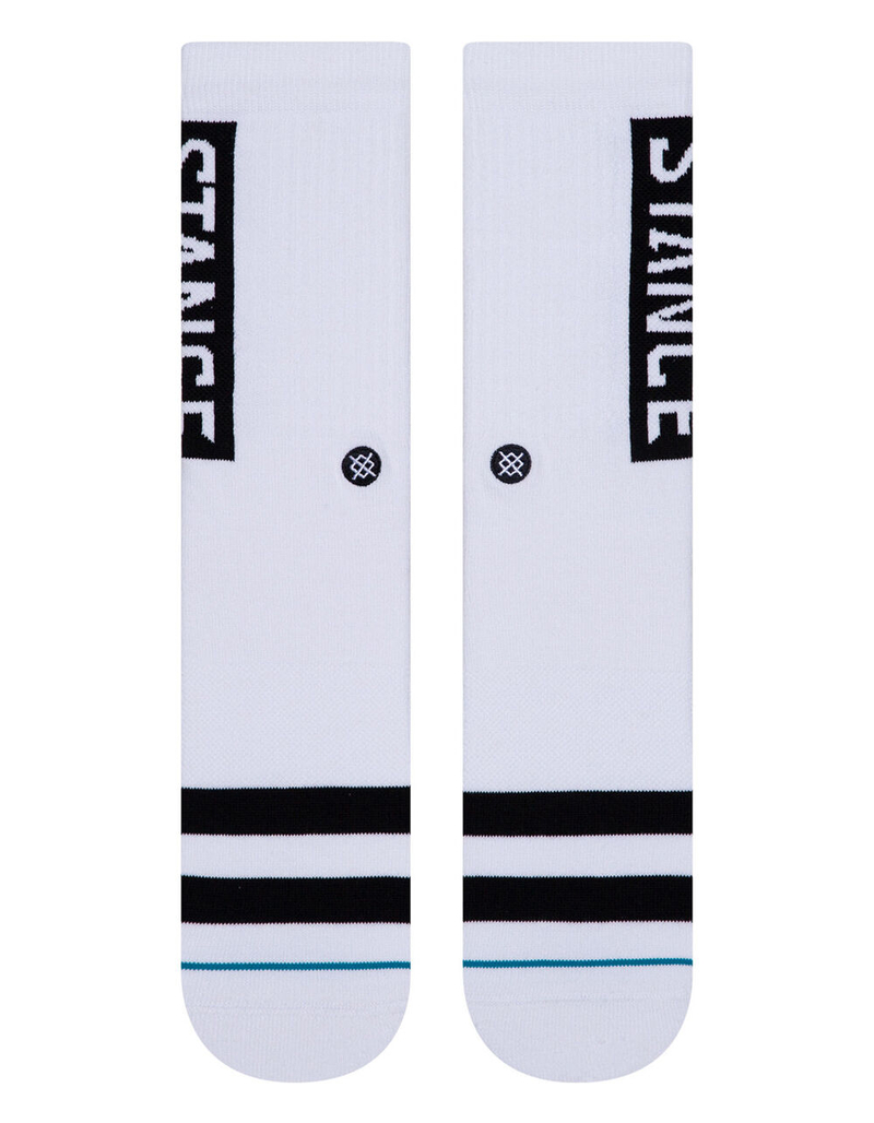 STANCE OG Mens White Crew Socks image number 1
