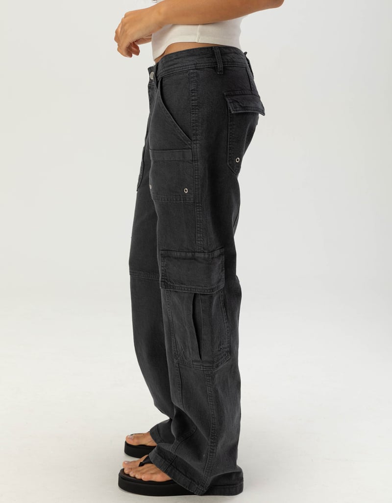 RSQ Womens Low Rise Baggy Cargo Pants image number 2
