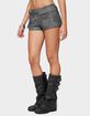 EDIKTED Houston Faux Leather Cargo Shorts image number 2