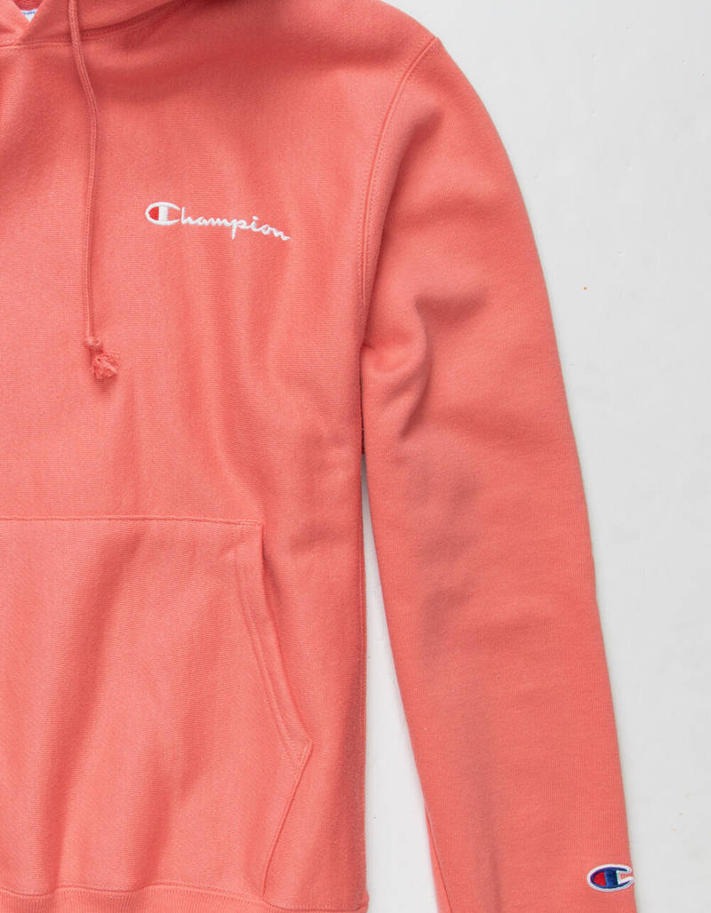 CHAMPION Left Script Mens Dusty Pink Hoodie image number 1