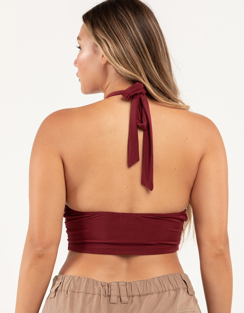 RSQ Womens Solid Halter Top image number 6