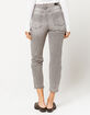 RSQ High Rise Gray Denim Womens Straight Leg Jeans image number 4