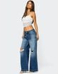 EDIKTED Mylah Lacey Asymmetric Tank Top image number 4